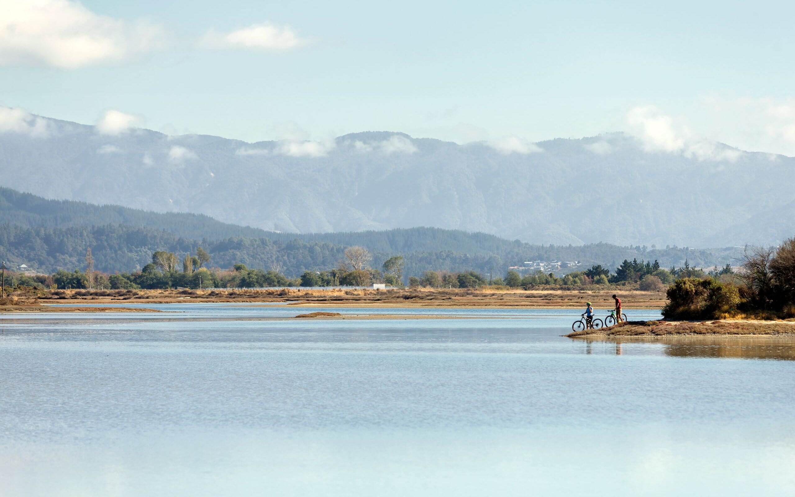 Mapua landscape biking Great Taste Trail by Virginia Woolf