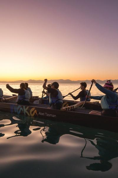 Waka Abel Tasman sunrise by Miles Holden