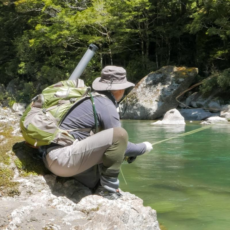 fishing in backcountry rivers