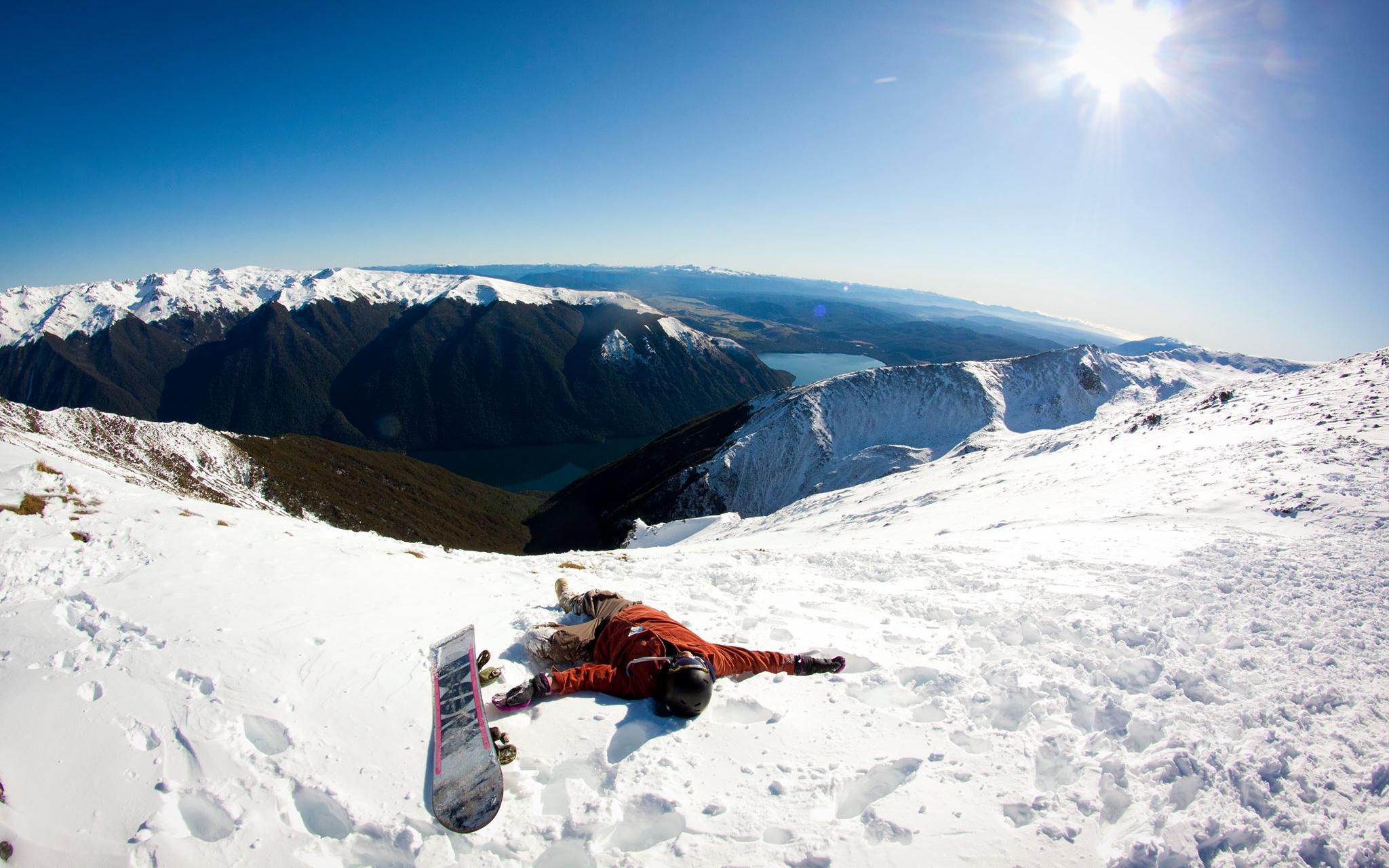 Snowboarder at Rainbow Ski Field