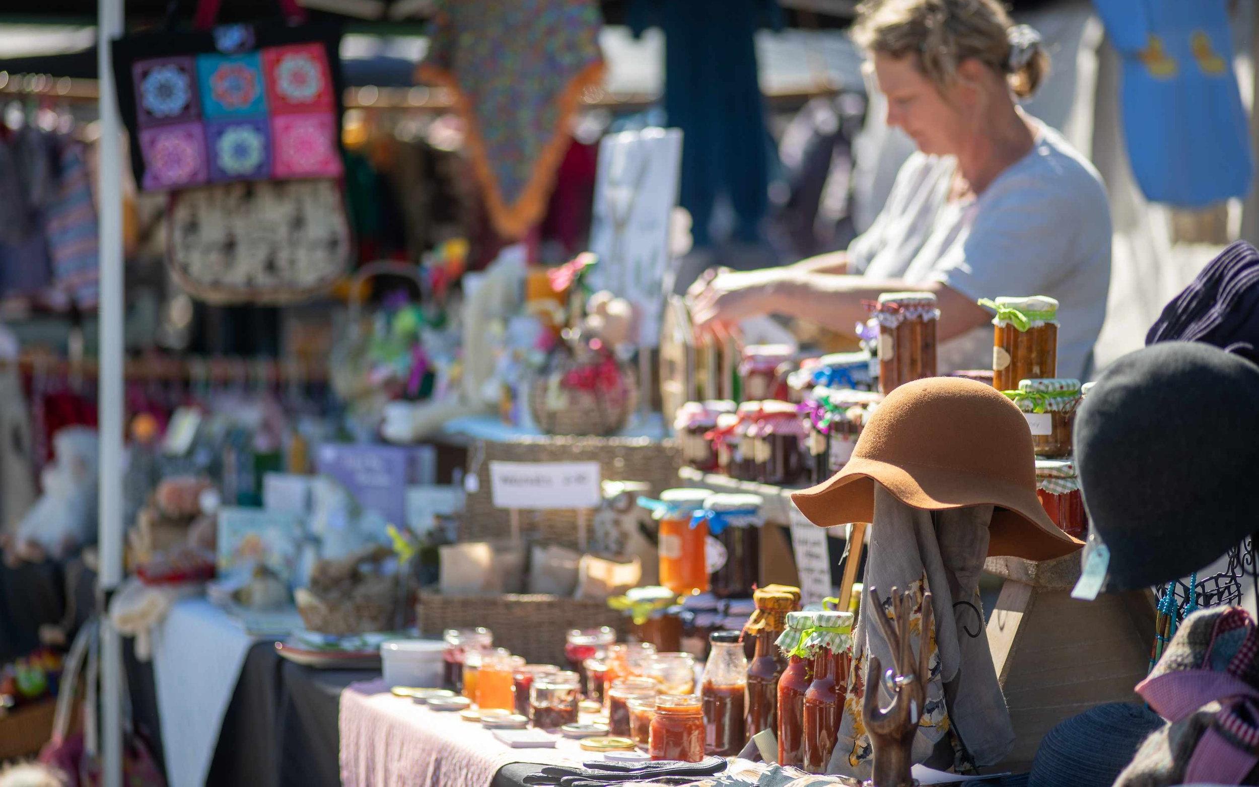 The Motueka Sunday Market is a lively hub of local crafts, fresh produce, and artisan goods.