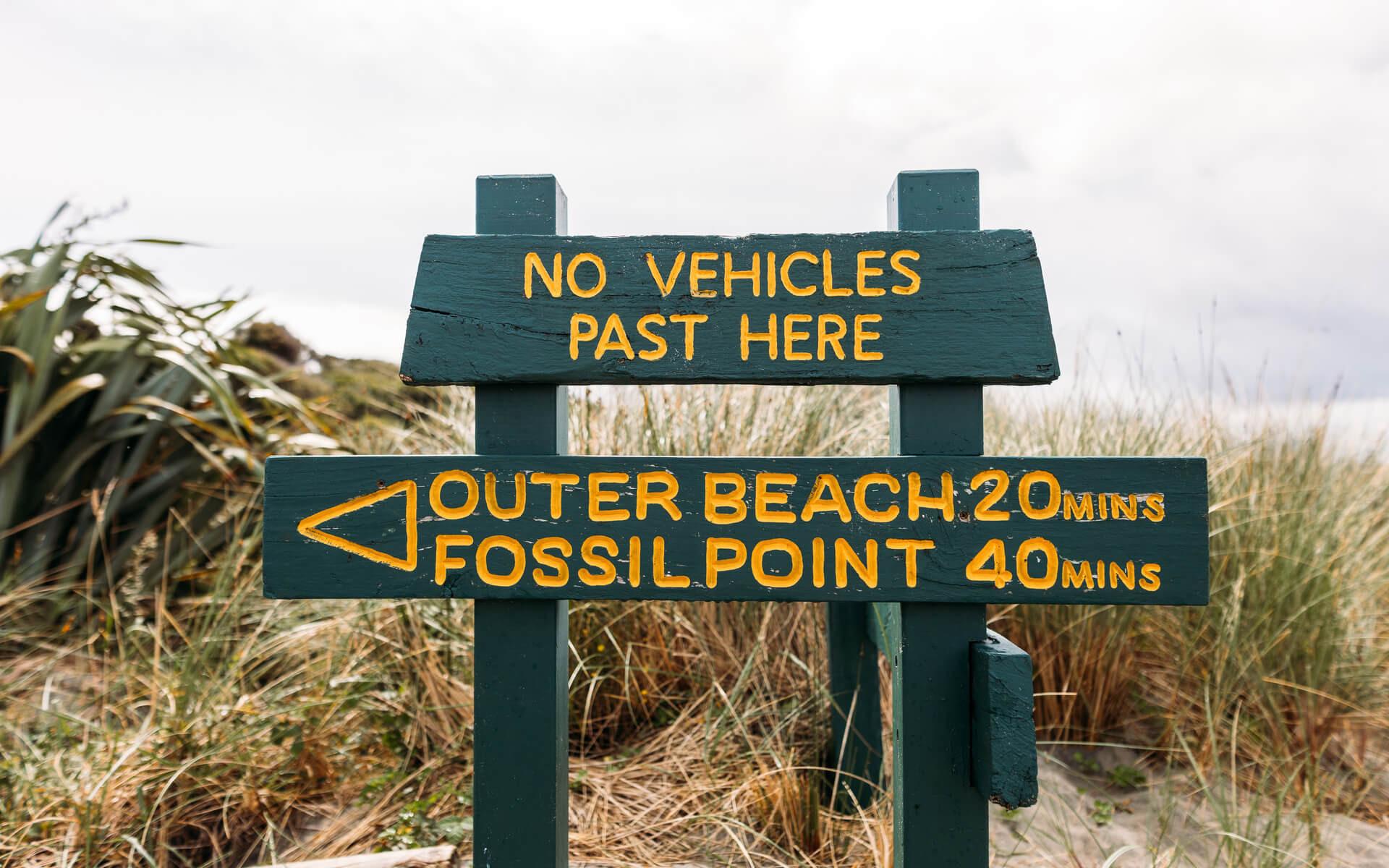 Farewell Spit signage