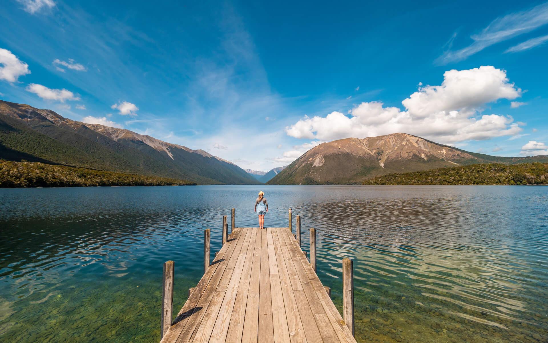 Lake Rotoiti jeti Nelson Lakes National Park