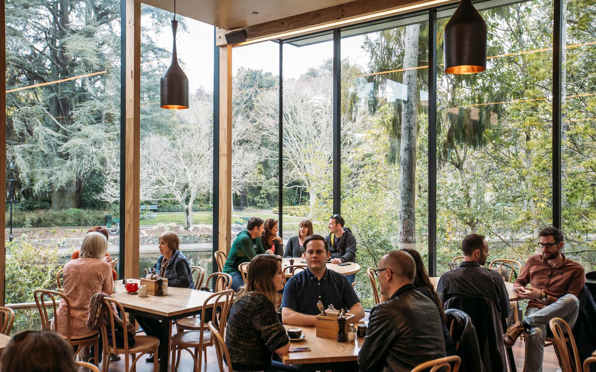 People at The Suter Art Gallery Cafe