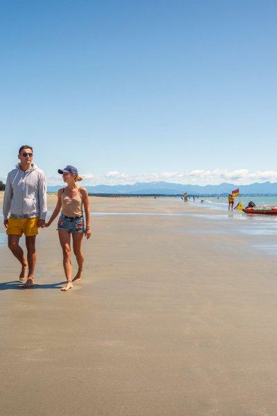 Walking Tahunanui Beach Print Res taken by Oliver Weber credit www.nelsontasman.nz