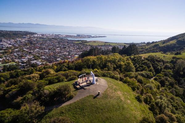 Centre of New Zealand Nelson City aerial