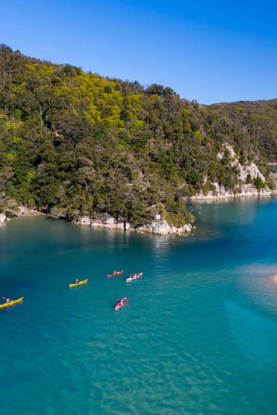 Kayaking in Torrent Bay Abel Tasman National Park