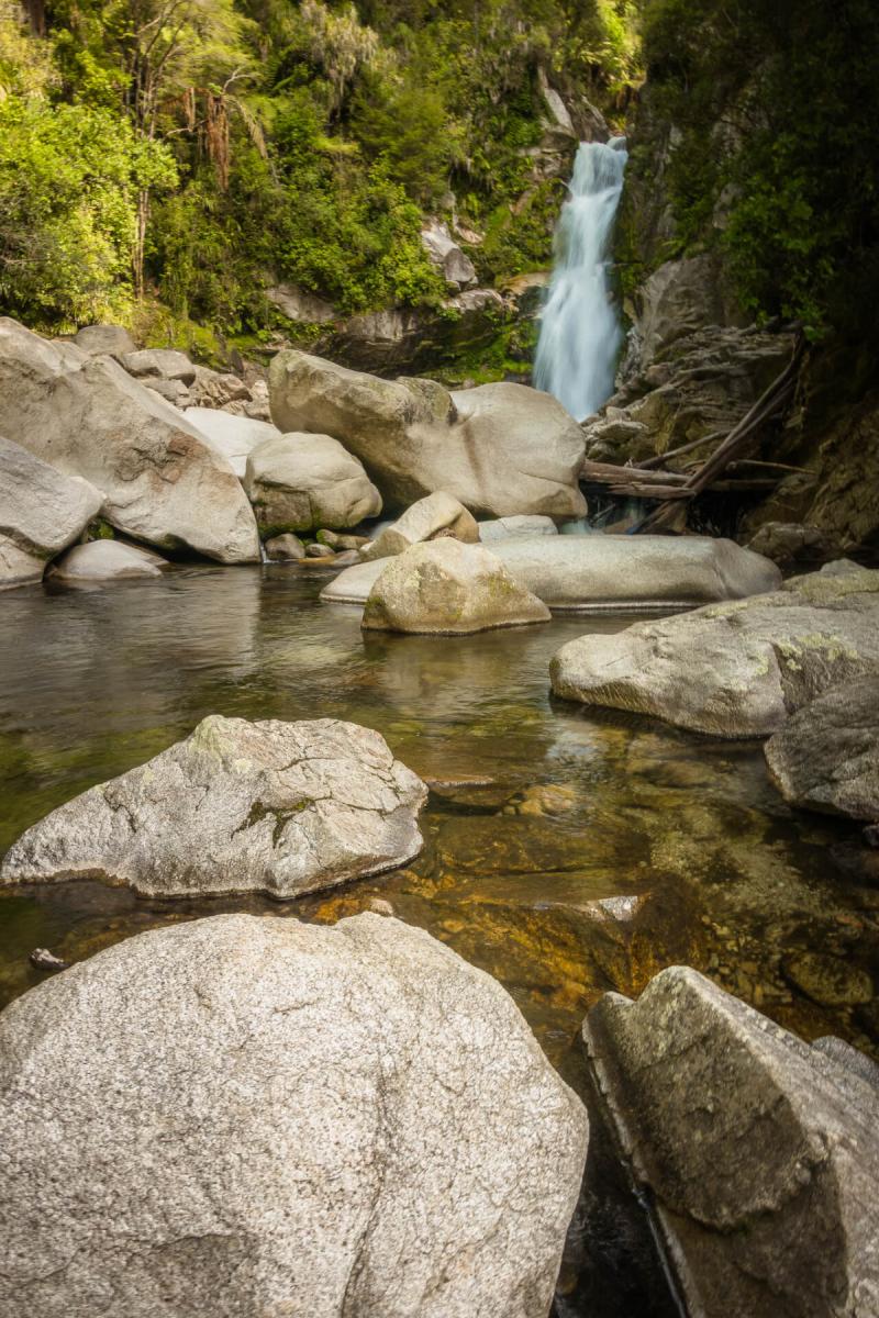 Wainui Falls in Golden Bay portrait