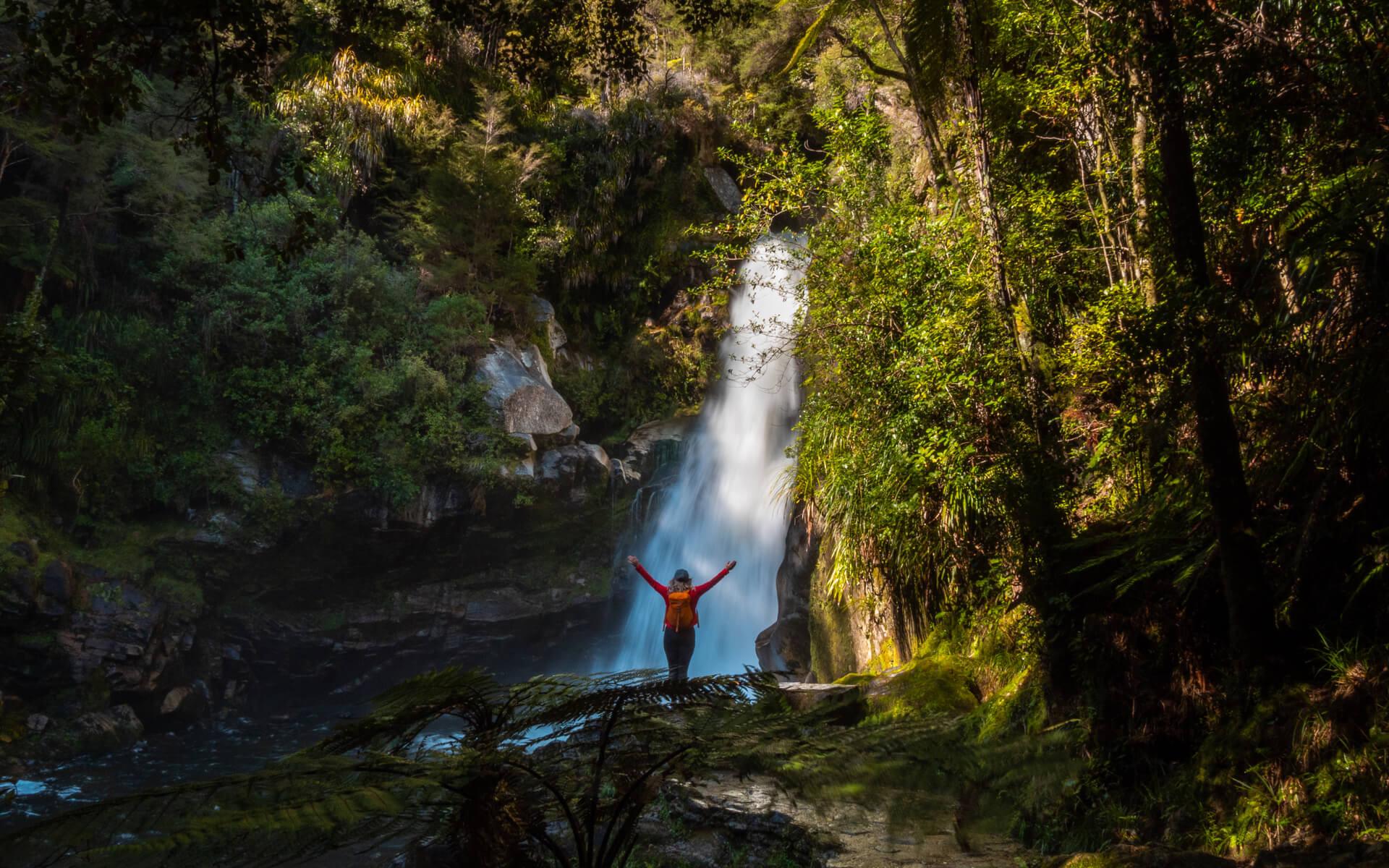 Wainui Falls in Golden Bay