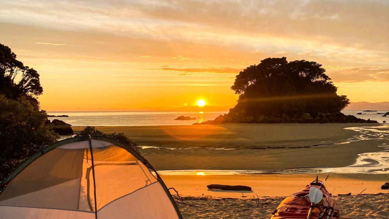 Sunrise in the Abel Tasman National Park