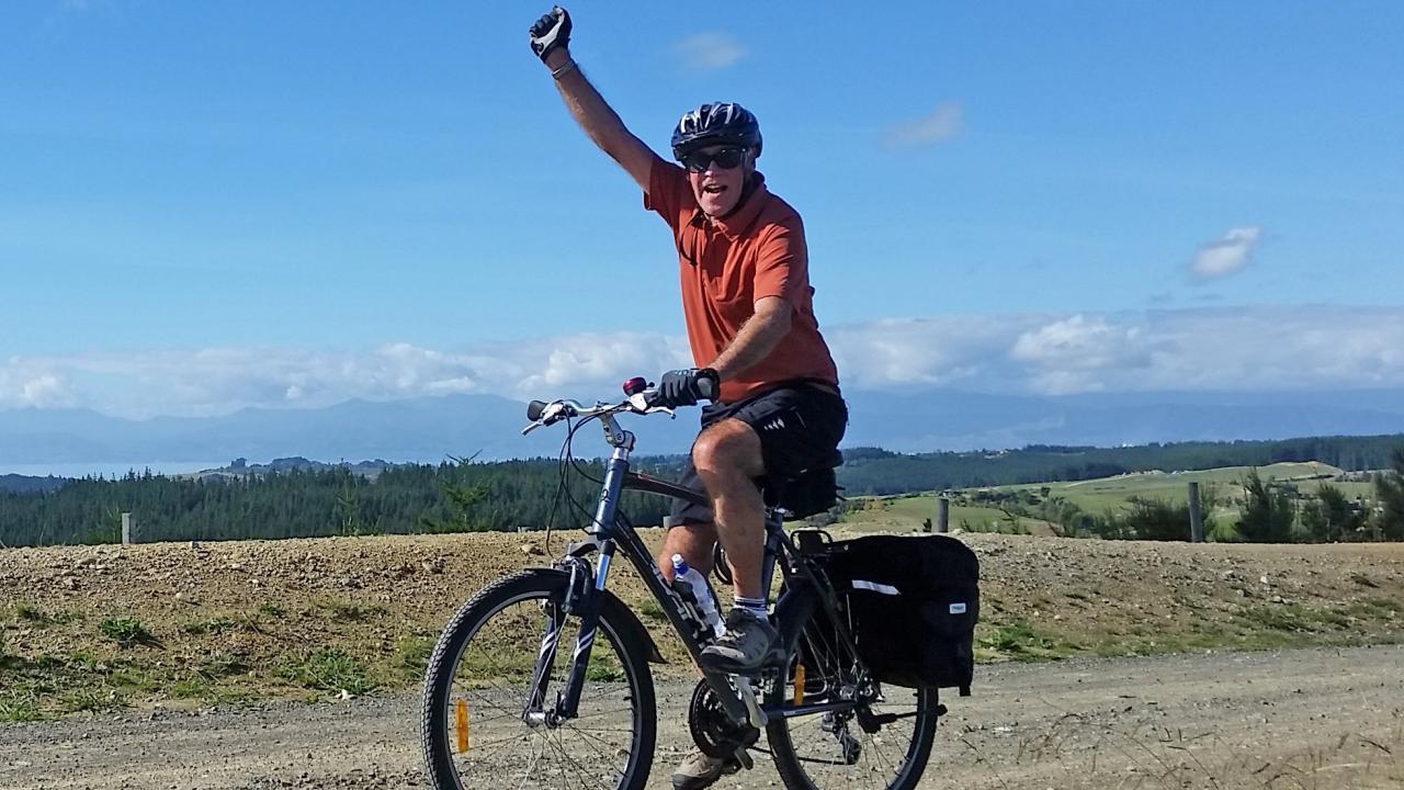 Paul's triumphant climb up Harley Ridge