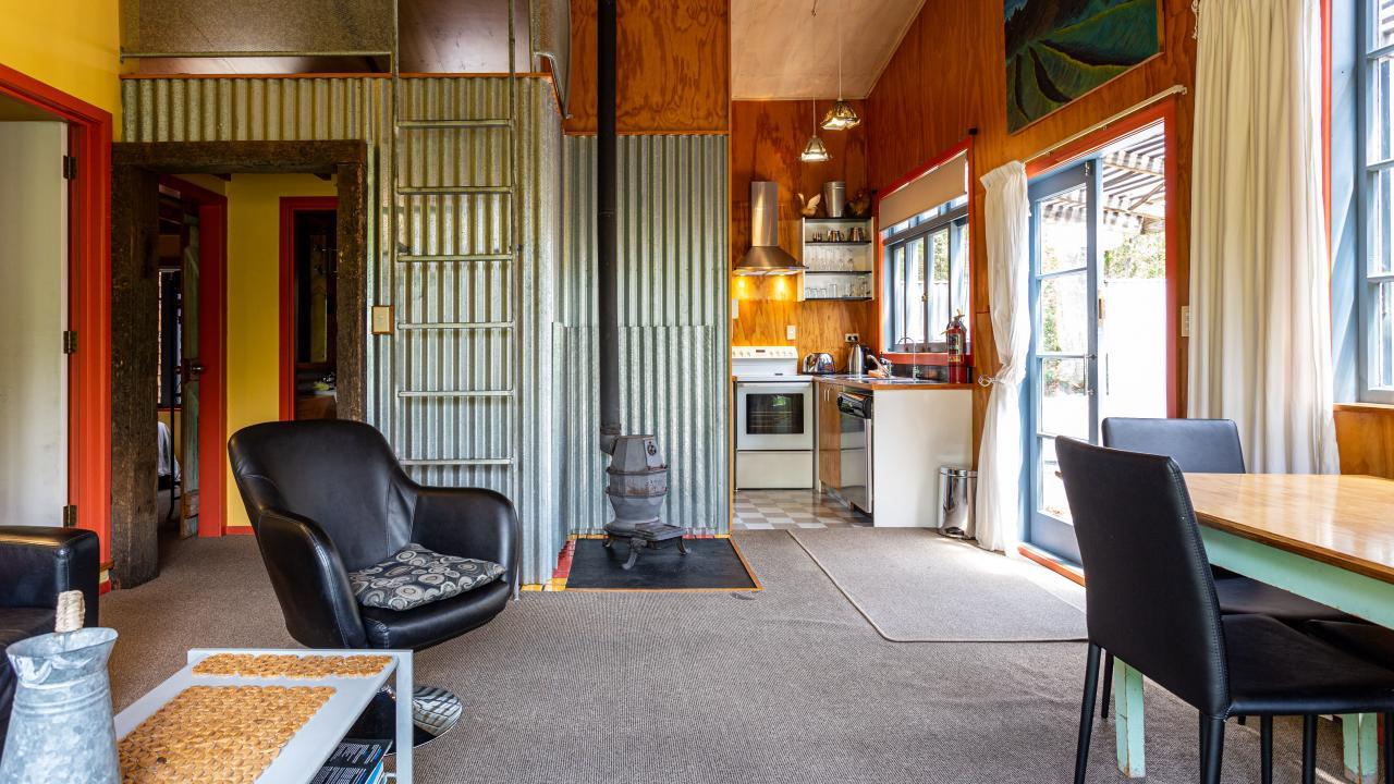 Lounge. Upstairs 3rd bedroom is a mezzanine loft with queen double.