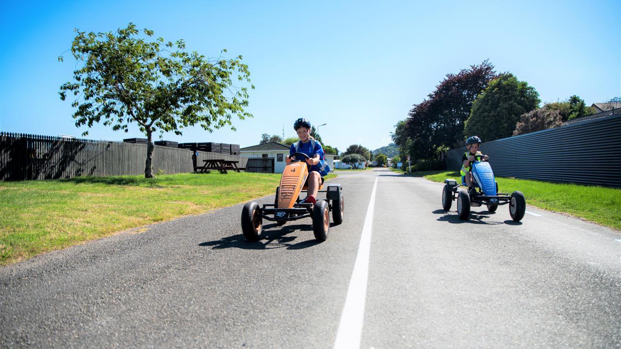 Pedal-karts at the Holiday Park