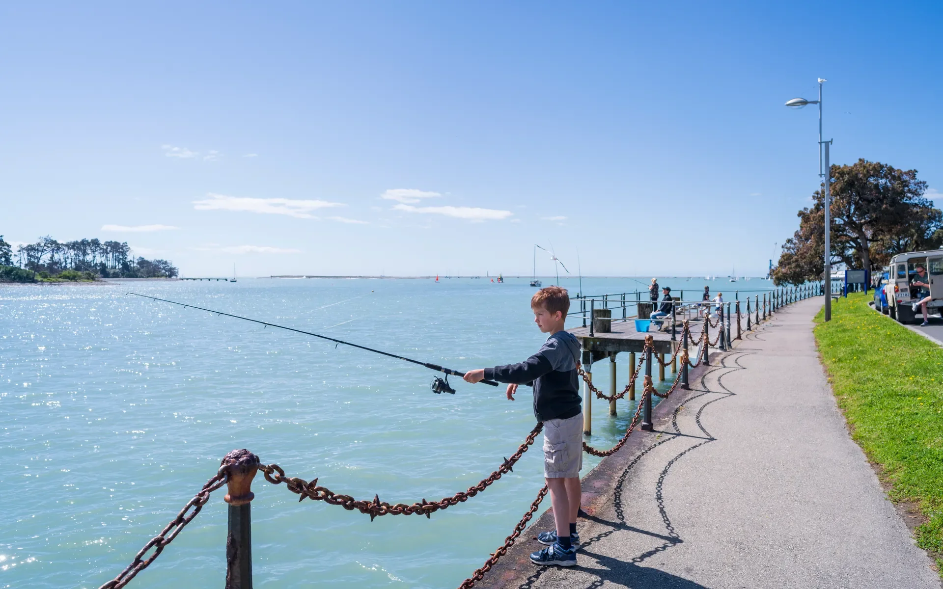 Shore fishing along Rocks Road is a local must do.
