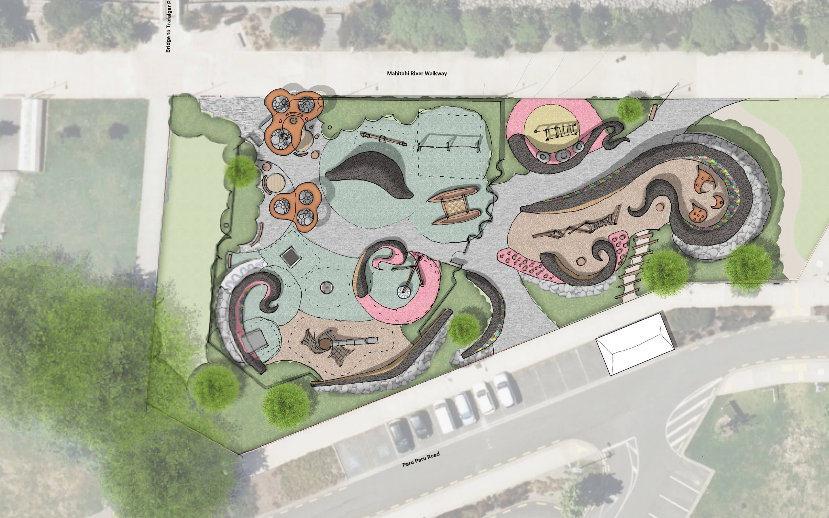 Green light for iwi-led new city centre playspace at Rutherford Park
