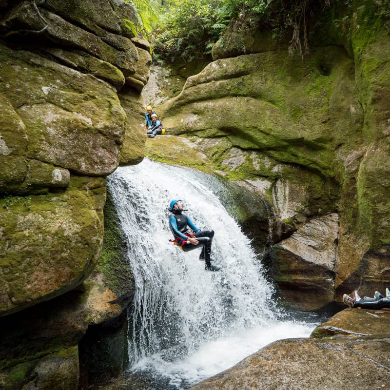 Leap, splash, and slide your way through Abel Tasman's canyons.