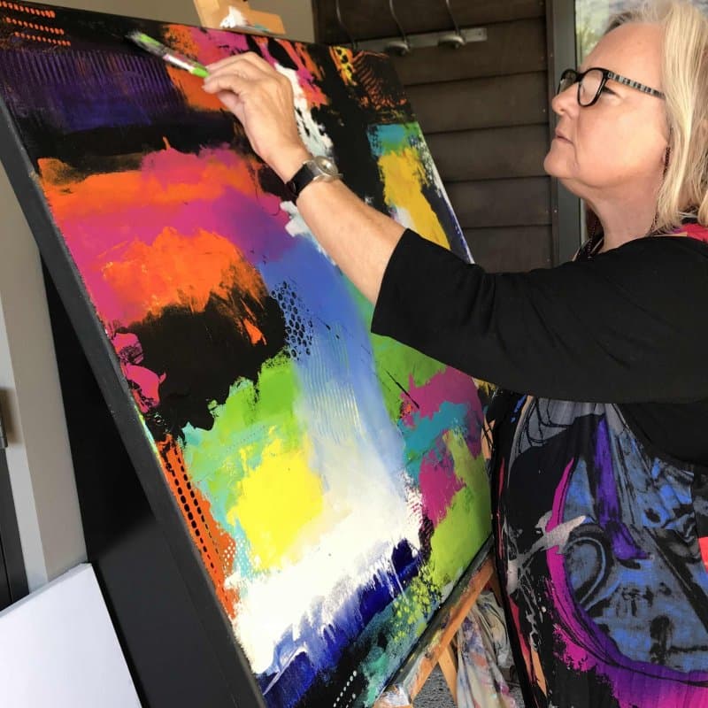 Marie painting Hoglund