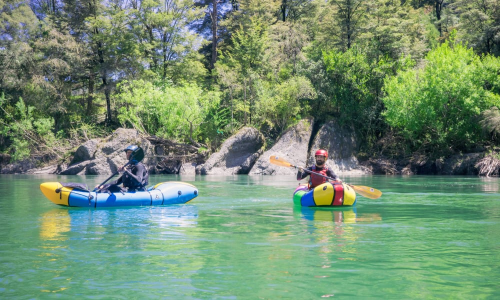 Packrafting beginners course with NZ Kayak School.