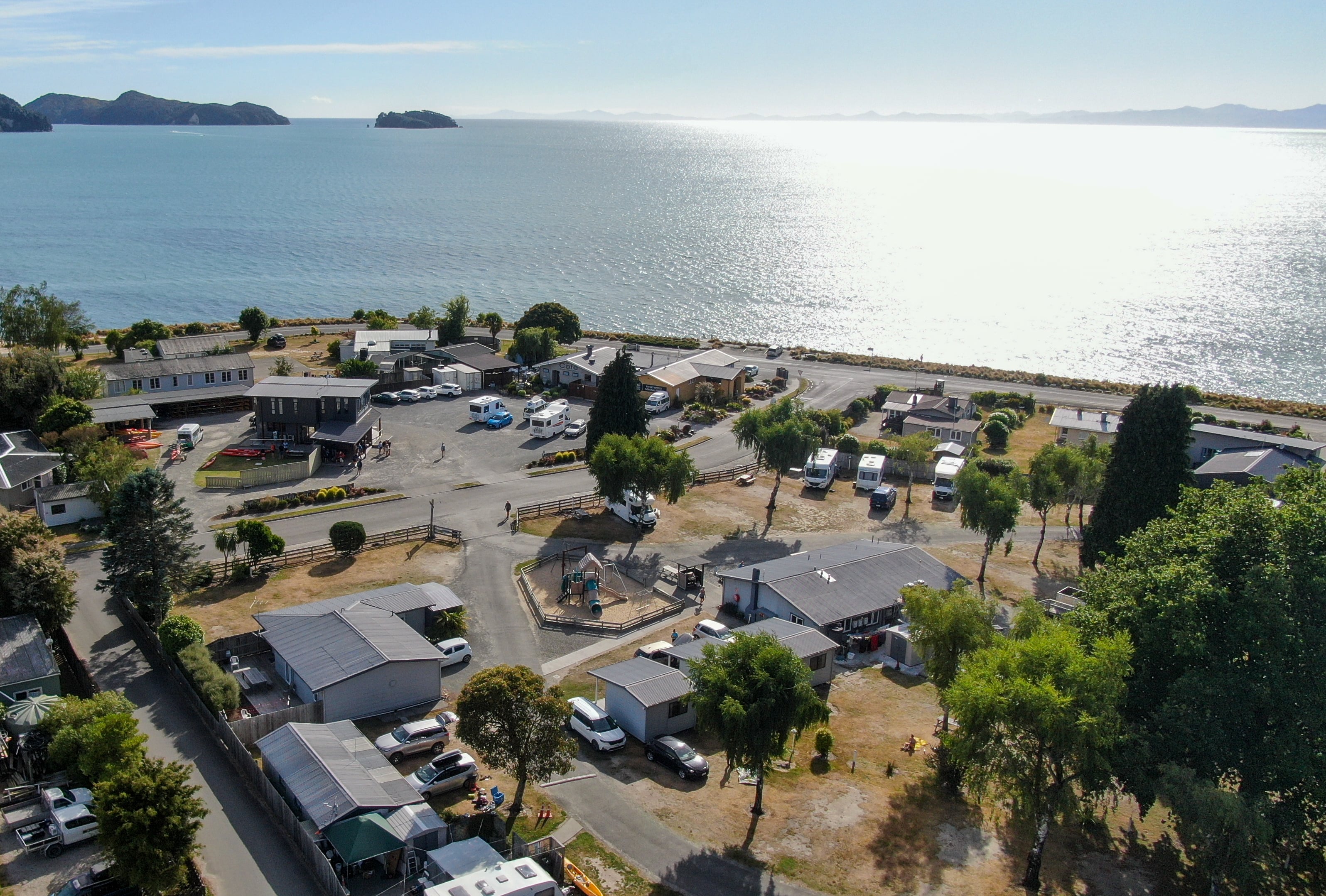 Marahau Beach Camp looking north